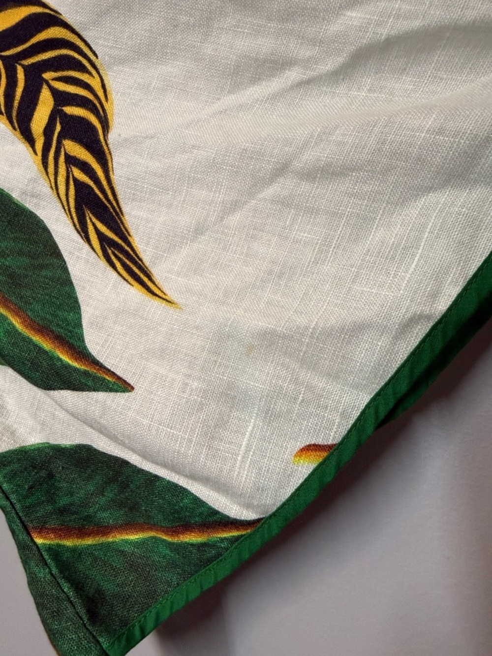 FARM Rio Palm Leaf Wide Leg Linen Jumpsuit - Picture 6 of 7